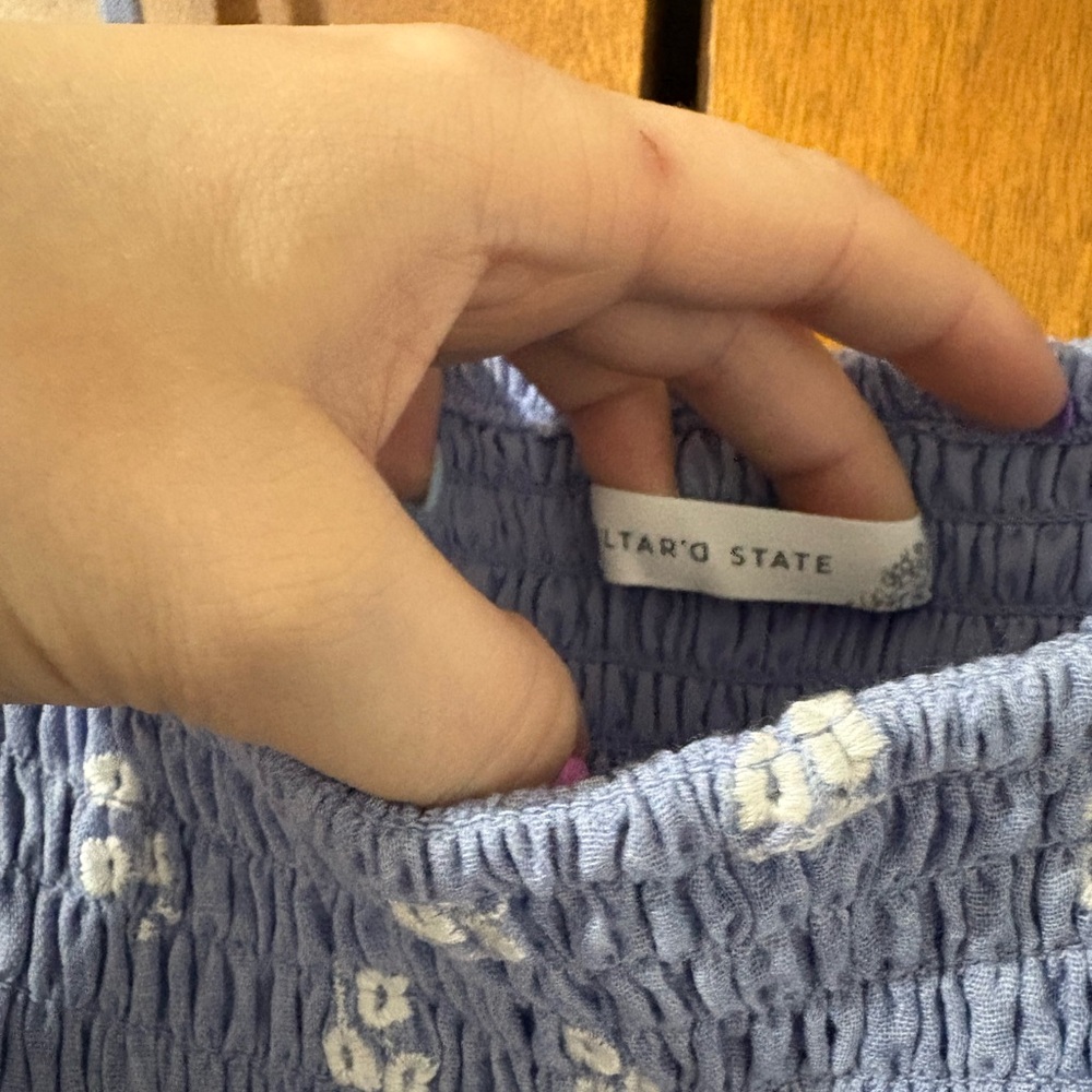 Altar'd State Blue Floral Maxi Dress - Picture 3 of 4